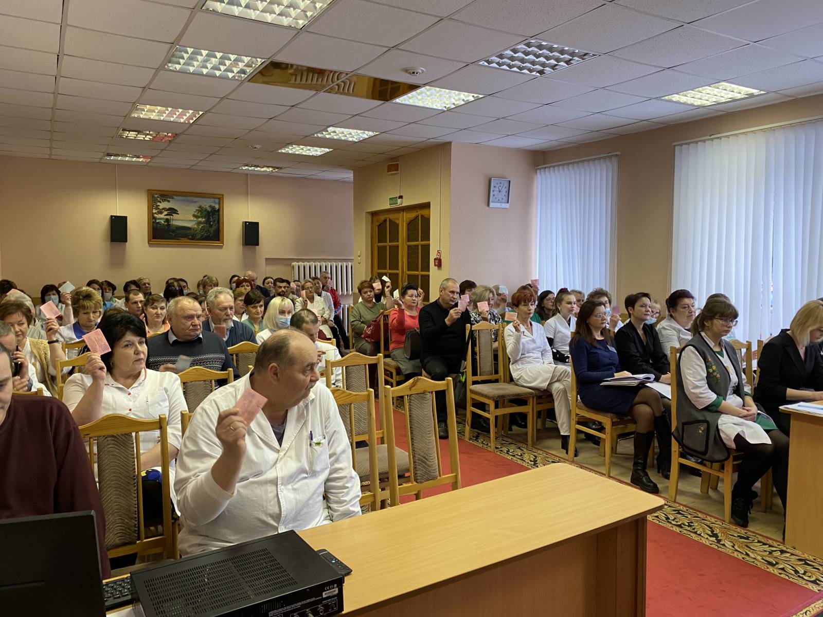 В ППО УЗ Поставская ЦРБ прошла отчётная конференция профсоюзного комитета -  Поставское районное объединение профсоюзов